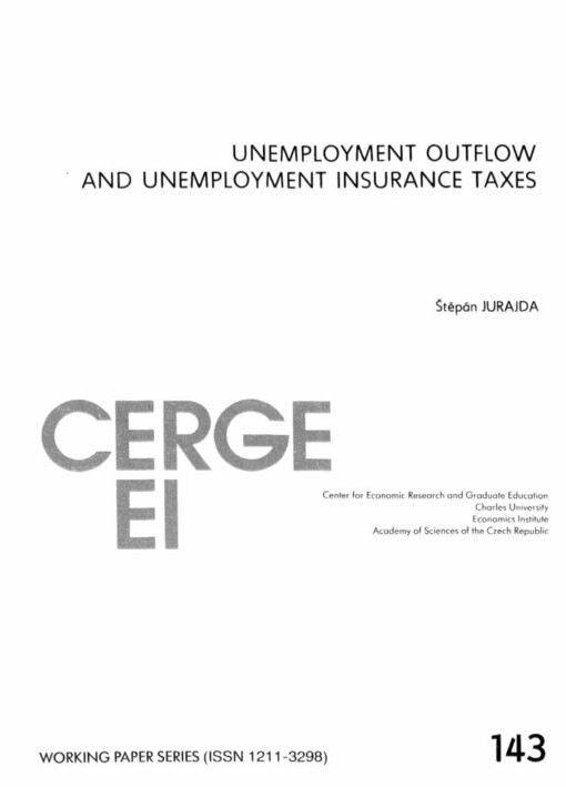 Unemployment outflow and unemployment insurance taxes