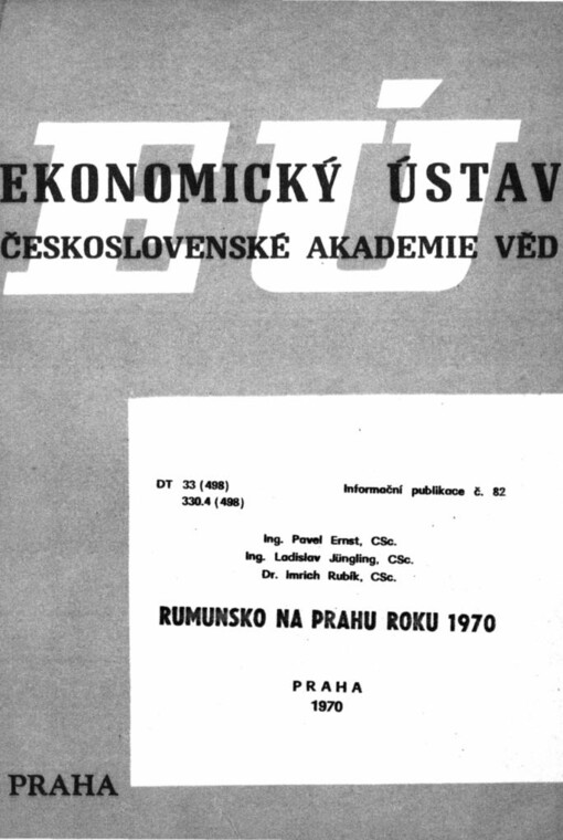 Rumunsko na prahu roku 1970