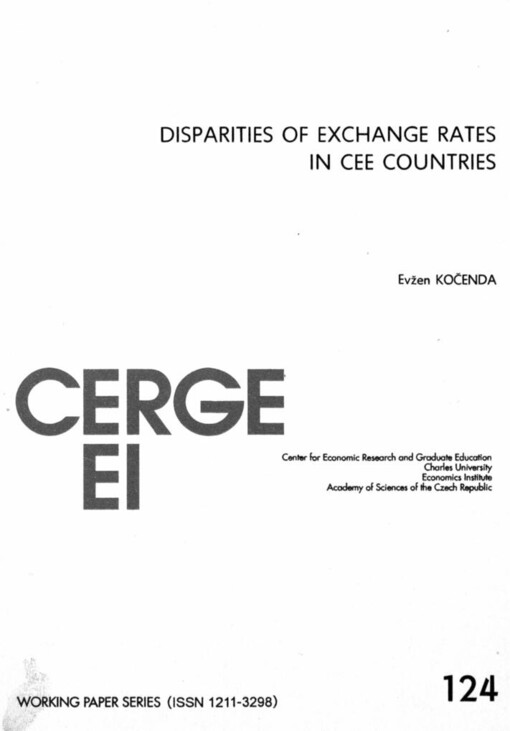 Disparities of exchange rates in CEE countries