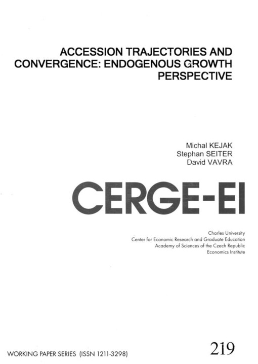 Accession trajectories and convergence: endogenous growth perspective