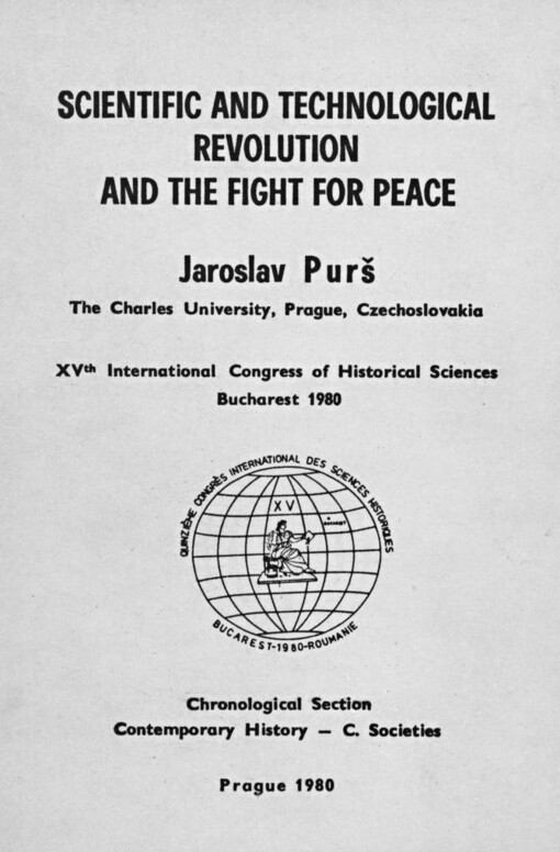 Scientific and Technological Revolution and the Fight for Peace