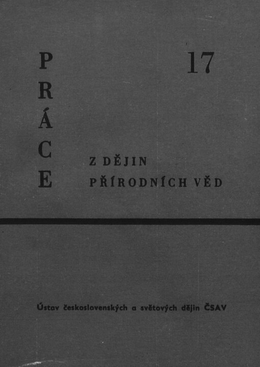 Práce z dějin přírodních věd.Sv. 17