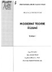 Moderní teorie řízení: cvičení