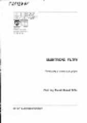 Elektrické filtry: přednášky a numerická cvičení