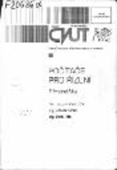 
  Počítače pro řízení : přednášky
  : přednášky