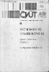 
  Ekonomika stavebního díla 10 : Stavební ekonomika
  : Stavební ekonomika Část 1 a 2