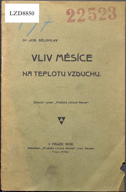 Vliv měsíce na teplotu vzduchu