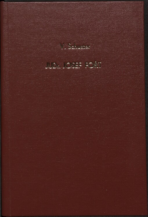 JUDr. Josef Fořt :posmrtná vzpomínka