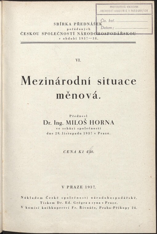 Mezinárodní situace měnová