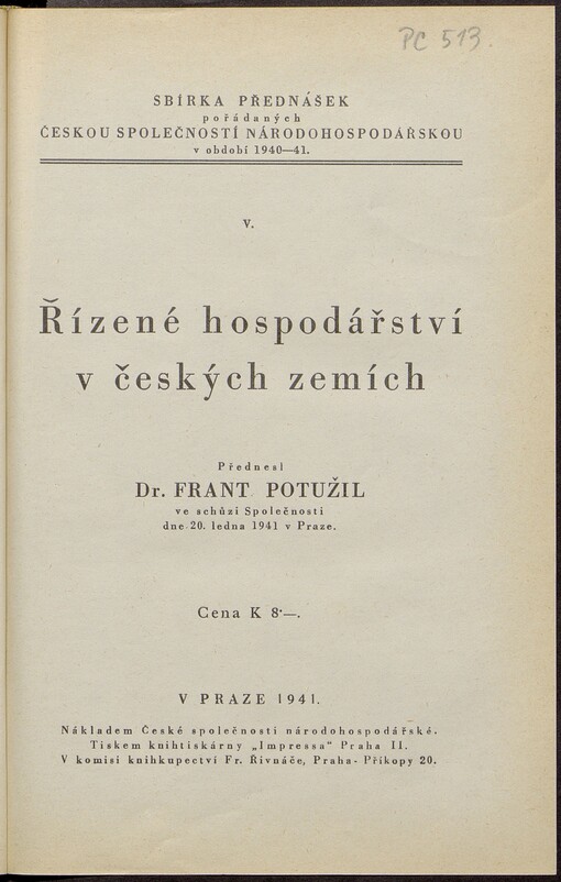 Řízené hospodářství v českých zemích