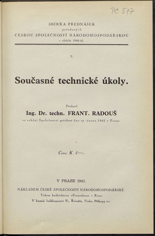 Současné technické úkoly