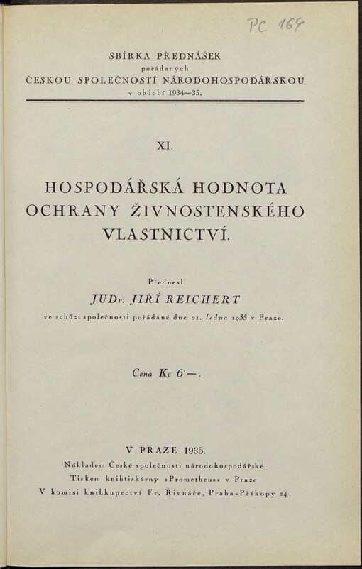Hospodářská hodnota ochrany živnostenského vlastnictví