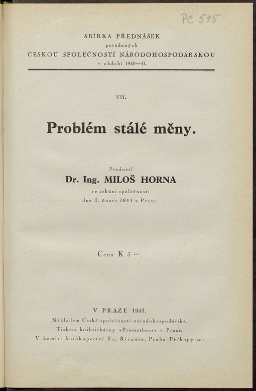 Problém stálé měny