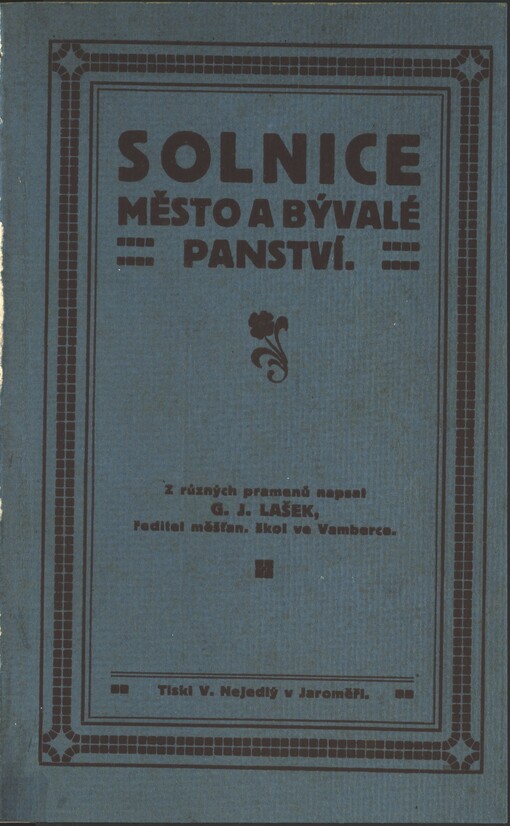 Solnice: město a bývalé panství