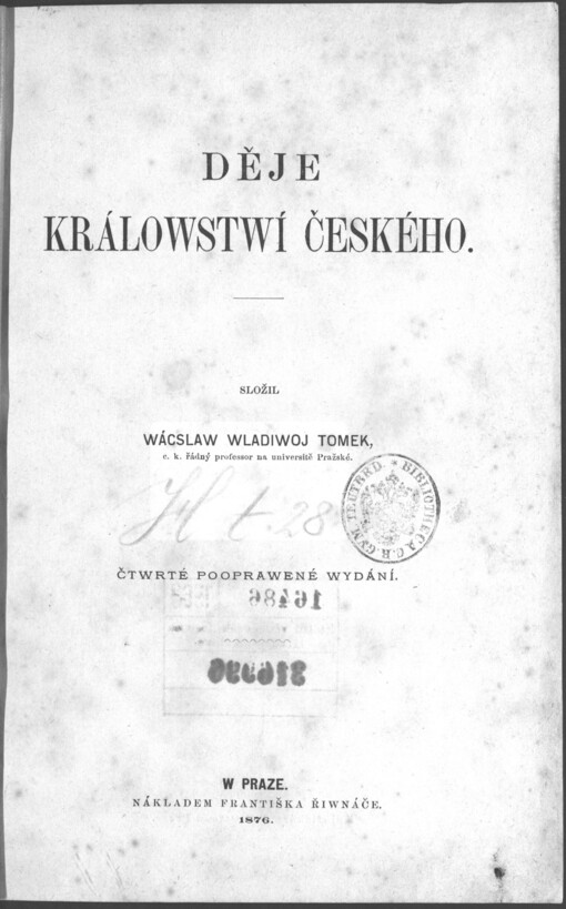 Děje Králowstwí Českého