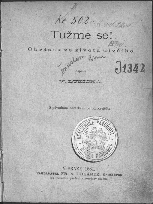 Tužme se! :obrázek ze života dívčího