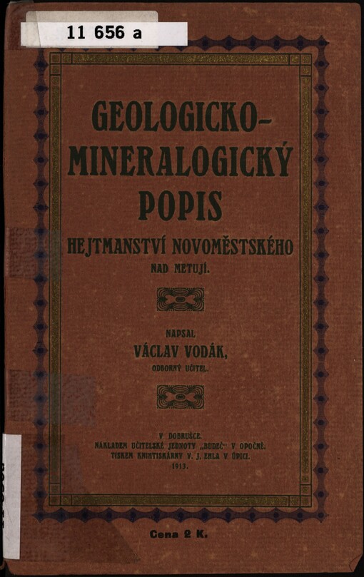 Geologicko-mineralogický popis hejtmanství novoměstského n./M
