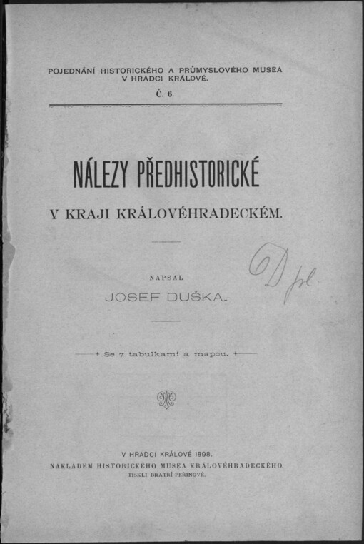 Nálezy předhistorické v kraji Královéhradeckém