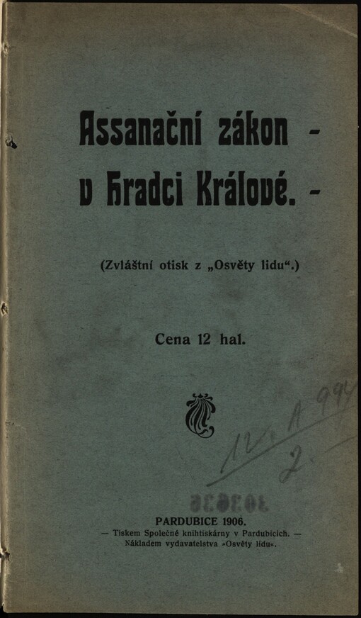 Assanační zákon v Hradci Králové