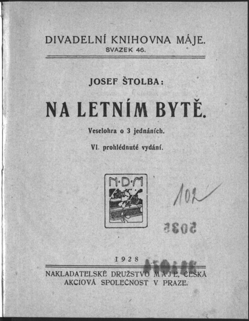 Na letním bytě: veselohra o 3 jednáních