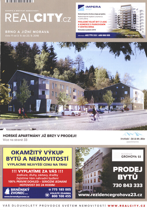 Realcity.cz. Brno a jižní Morava : časopis a web plný nemovitostí