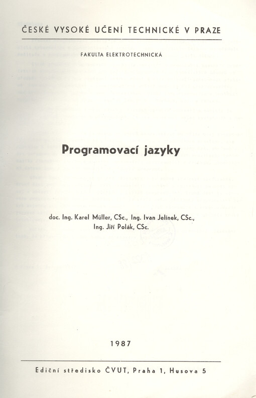 Programovací jazyky