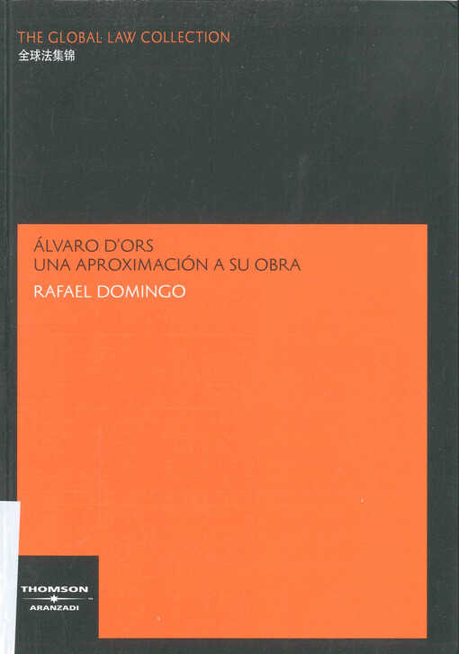 Álvaro d'Ors : una aproximación a su obra