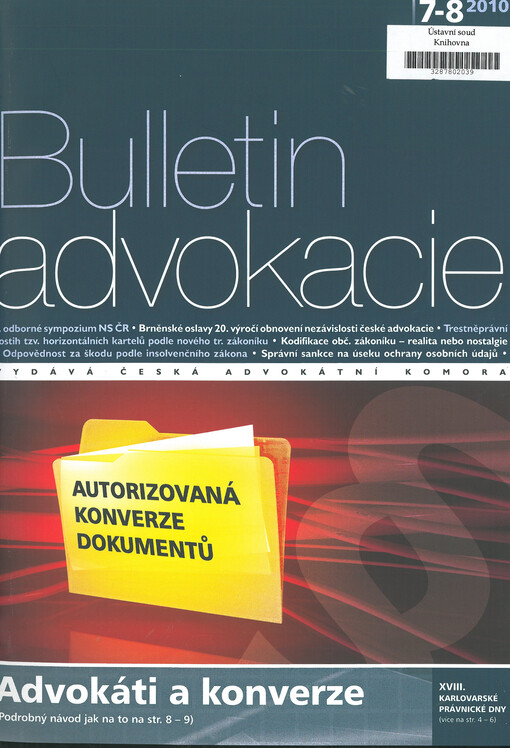 Bulletin advokacie