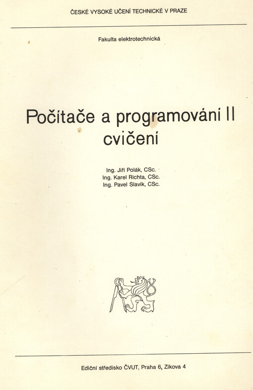 Počítače a programování II : cvičení