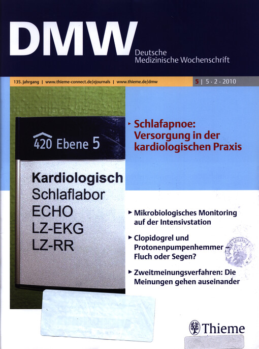 Deutsche medizinische Wochenschrift