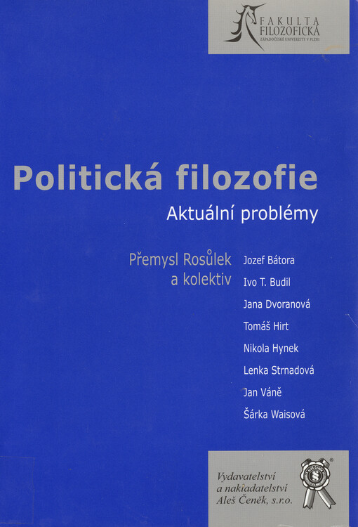 Politická filozofie : aktuální problémy