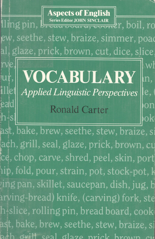 Vocabulary : applied linguistic perspectives