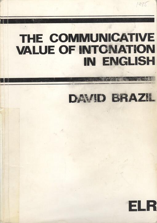 The communicative value of intonation in english