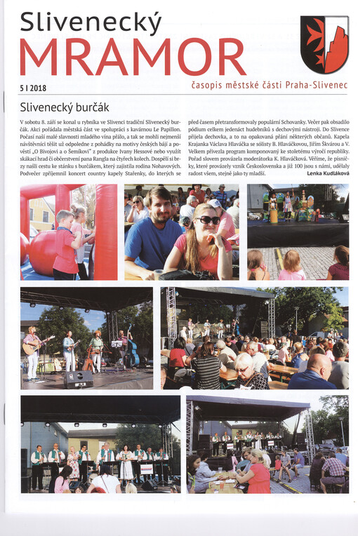 Slivenecký mramor : zpravodaj místního zastupitelstva v Praze-Slivenci