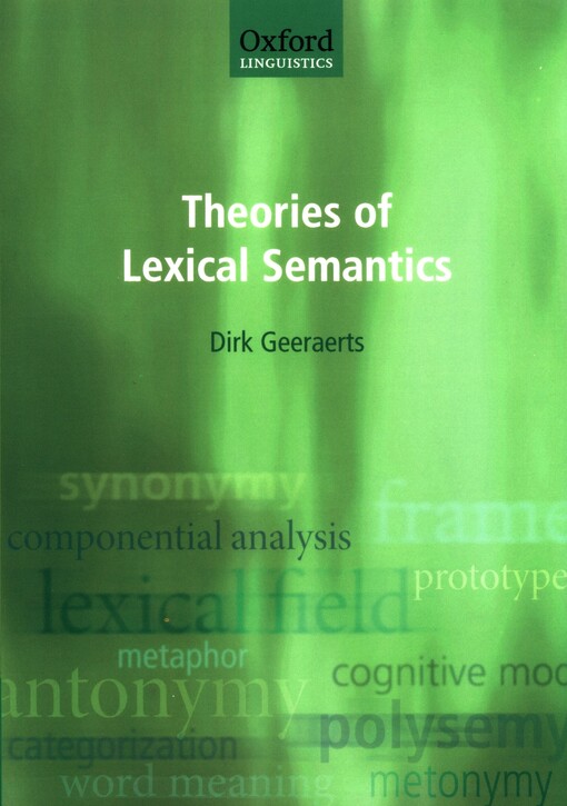 Theories of lexical semantics