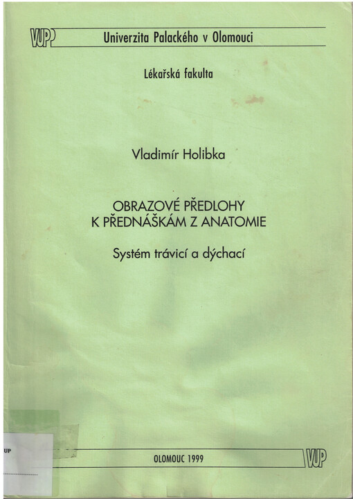 Obrazové předlohy k přednáškám z anatomie : systém trávicí a dýchací