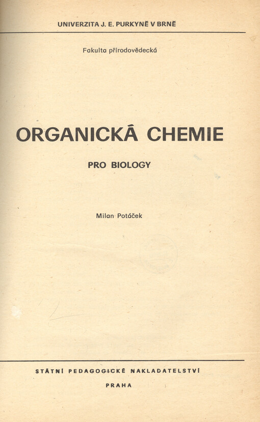 Organická chemie pro biology