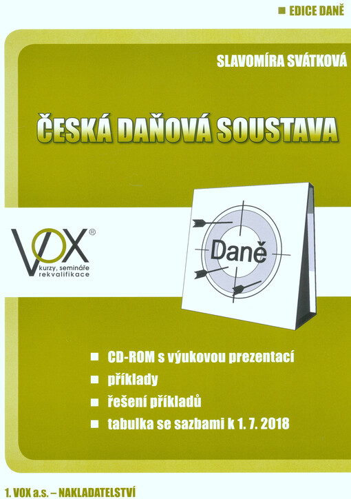 Česká daňová soustava 2018 : cvičebnice