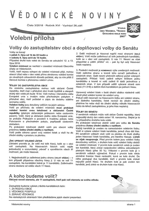  Volební příloha