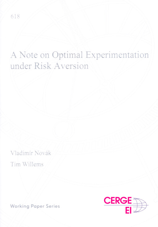 note on optimal experimentation under risk aversion