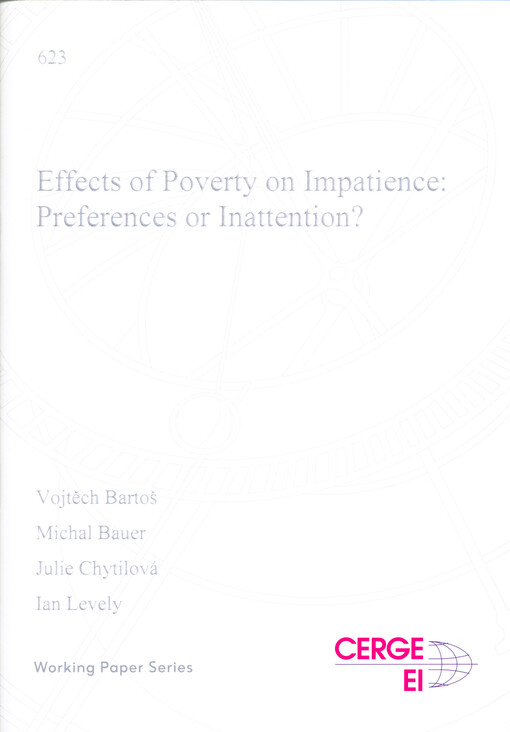 Effects of poverty on impatience: preferences or inattention?