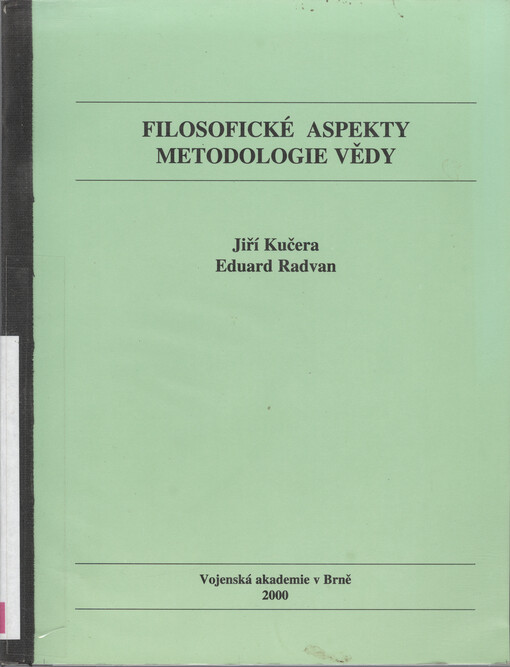 Filosofické aspekty metodologie vědy :(vybrané problémy)