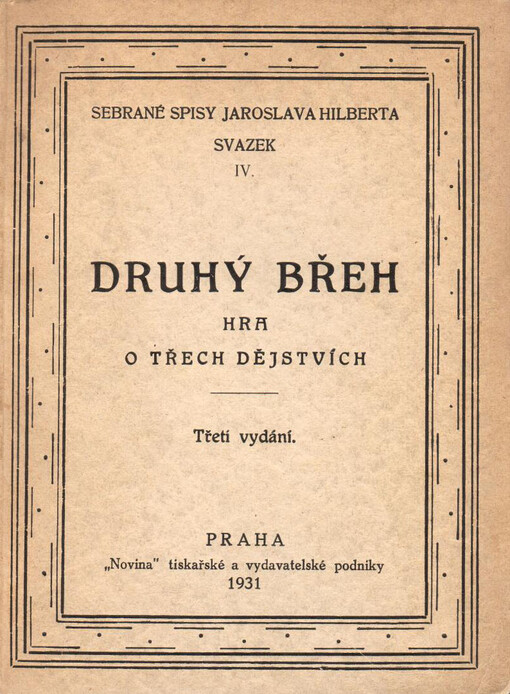 Druhý břeh :hra o třech dějstvích