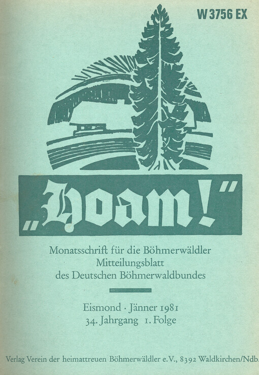 Hoam : Monatsschrift für die Böhmerwäldler Mitteilungsblatt des Heimatverbandes