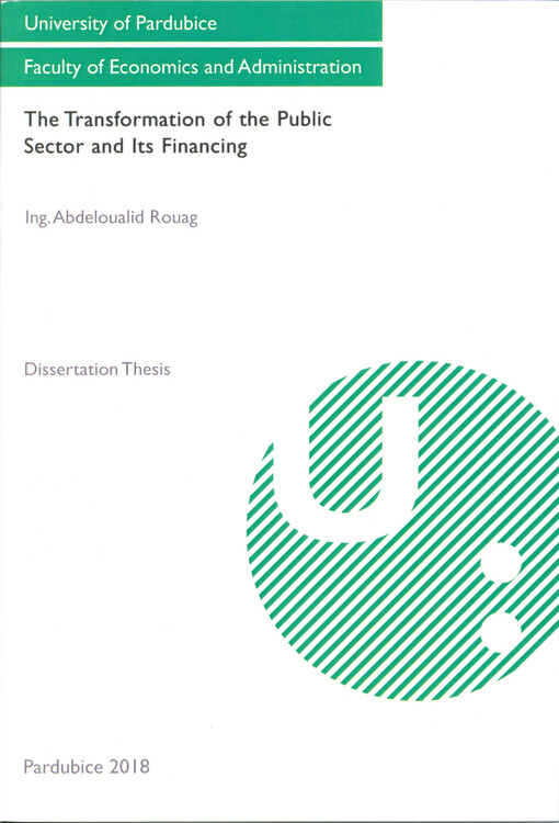 The transformation of the public sector and its financing : dissertation thesis