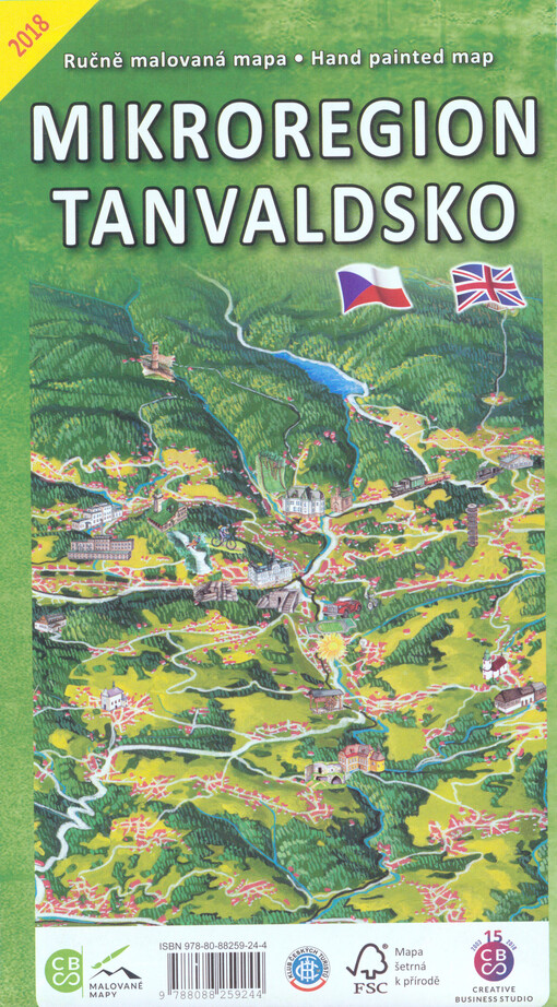 Mikroregion Tanvaldsko : ručně malovaná mapa = hand painted map