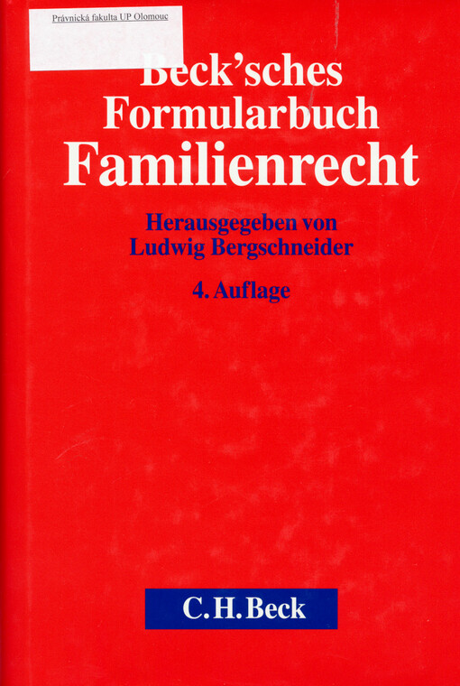 Beck'sches Formularbuch Familienrecht