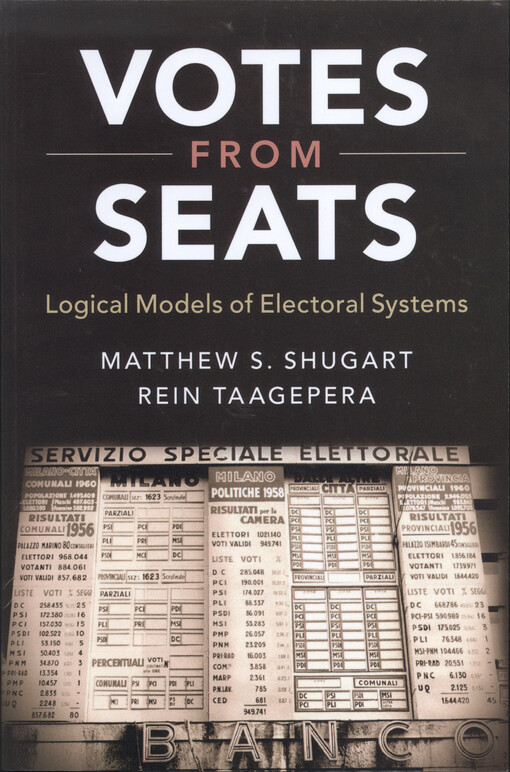 Votes from seats : logical models of electoral systems