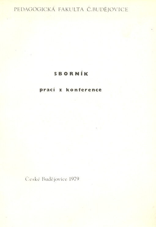 Sborník materiálů z ústavní konference 10. výročí vyhlášení československé federace konané dne 1. listopadu 1978