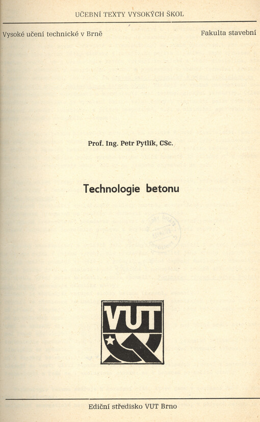 Technologie betonu